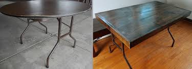 How To Upcycle A Round Folding Table Into A Beautiful Dining Table Diy Round Folding Table Diy Dining Table Diy Dining Room Table