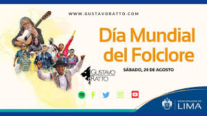 El folklore del perú es la verdadera expresión artística de este país, representado por la variedad de música de sus regiones. Concierto Por Dia Mundial Del Folklore Municipalidad De Lima Gustavo Ratto