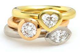 Engagement Ring Ideas Diamond Stacking Rings Gold Heart Ring Engagement Rings