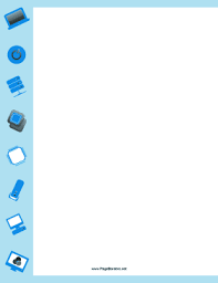 Blue Computer Border Page Borders Design Computer Icon Border Design
