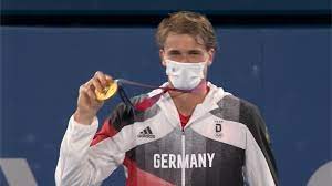 Zverev's win is the first men's singles gold medal in tennis for a german male player at the olympics. M6ybqypu Gqxm