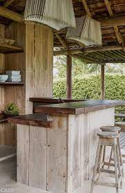 home nature comptoirs en bois bar jardin motif de cuisine en plein air