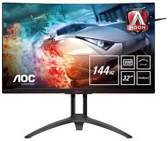 It comes with 144 hz, freesync premium and 1 ms mprt, plus numerous dedicated gaming features. Aoc Agon Ag322qc4 31 5 Qhd Freesync 144hz Curved Gaming Monitor Ebuyer Com