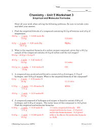 Being a largest educational website of moreover, through online testing system they can also judge their preparation level of their exam. Empirical And Molecular Formulas