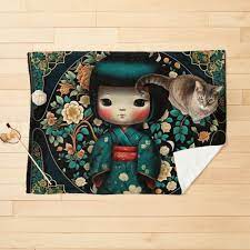 Pretty Kokeshi Doll Poster for Sale by LaJunque | Redbubble