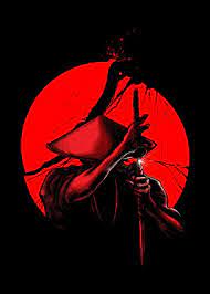 Samurai Slice Poster Art Print By Lou Patrick Mackay Displate Ilustrasi Samurai Seni Jepang Lukisan Jepang