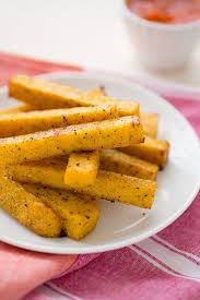 Put the oven on broiler and preheat. Baked Polenta Fries With Garlic Tomato Sauce Recipe