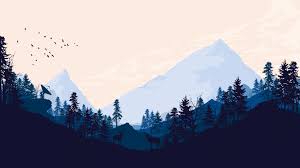 Played Firewatch Got Inspired Landscape Wallpaper Aesthetic Desktop Wallpaper Minimalist Desktop Wallpaper