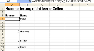 Maybe you would like to learn more about one of these? Tabellen Nummerieren So Versehen Sie Gefullte Zeilen Mit Einem Index