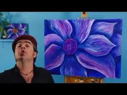 A new art for a new world. Art Lesson How To Paint An Expressionist Flower Using Oil And Acrylic Paint Youtube