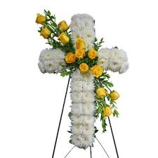 Maybe you would like to learn more about one of these? Standing Cross With Yellow Roses Scent Violet Flowers And Gifts Houston Tx