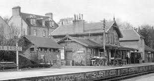 Old Photograph Of The Railway Station In Bonar Bridge Sutherland Scotland Ardgay Railway Station Opened On 1 Octob Railway Station Old Photographs Railway