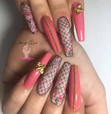 Stilettos Nails Are Somehow Resembling Almond Nail Shape But They Are A Lot Edgier Than That The Thing Is That Gucci Nails Long Nail Designs Rhinestone Nails See more ideas about nails, acrylic nails, nail designs.