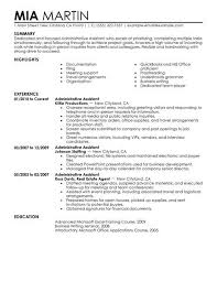 administrative assistant resume example
