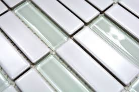 Mit mosaikfliesen können sie aufregende akzente schaffen. Mosaik Fliese Keramik Stabchen Weiss Matt Glas Badewannenverkleidung Mos24 St325 M