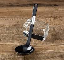 Black Melamine Japanese Long Handle Spoons for Ramen, Soup, Hot Pot Eating, Mixing, Stirring 8.25 Inches (2 Spoons)
