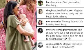 Archie has a british feel to it, whereas harrison is more of an american name. Meghan Markle Is Mom Shamed Over How She Holds Baby Archie Daily Mail Online