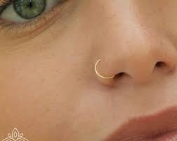 Seamless Nose Ring Etsy In 2021 Small Hoop Nose Ring Nose Ring Gold Hoop Nose Ring