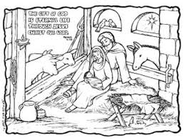Jesus is born for later. Christmas Nativity 500 Free Colouring Pages For Kids Paper Gifts For Estefany