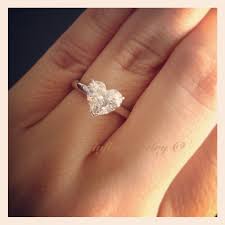 1 73 Heart Shaped Diamond Ring Heart Shaped Diamond Ring Vintage Engagement Rings Emerald Engagement Ring