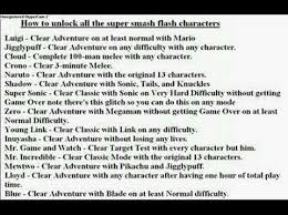 The way smash ultimate seems to work is that every now and then it'll reward you for . How To Unlock All The Super Smash Flash Characters Youtube