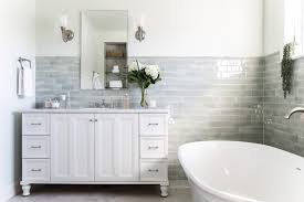 They provide a flushed, streamlined look because a portion of the cabinet rests inside the interior of the wall. Style File Master Bathroom Redo In Greater Boston New England Living
