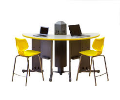Smith System Acrobat Half Moon Desk Table Collaborative Desk Smith System