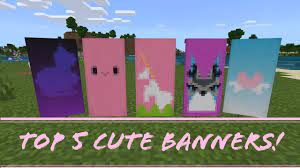A collection of common minecraft banner patterns. Minecraft Top 5 Cute Banner Designs Youtube