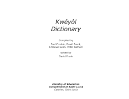 Tambour de rotation spécialement conçu pour votre parasol easy sun (tous les modèles), livré avec vis de serrage. Kweyol Dictionary Saint Lucian Creole