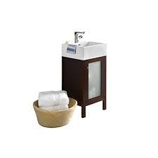 Gappo wall mounted bathroom basin faucet waterfall bathroom faucet vanity vessel sinks mixer tap cold and hot water tap. Ronbow Cami 18 Inch Single Bathroom Vanity Set In Dark Cherry Bathroom Vanity Cabinet With Frosted Glass And Cabinet Shelf White Square Ceramic Vessel Sink With Single Faucet Hole 036918 1 H01 Kit 2 Buy Online
