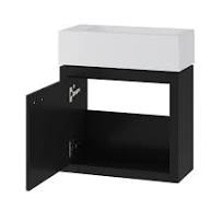 Denison DEBV1922 19″ Wall-Hung Vanity in Black | Contrac