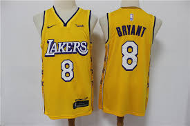 Lakers kobe & gigi's jerseys courtside. Lakers 8 Kobe Bryant Yellow 2020 City Edition Nike Swingman Jersey