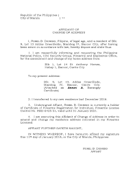 A letter of invitation or affidavit of support is not needed to apply for a nonimmigrant tourist visa. Affidavit Of Change Of Address Affidavit Document
