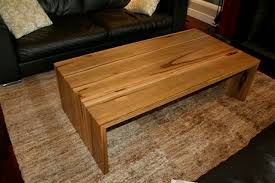 This is taller than most coffee tables because of its hairpin legs. Marri Timber Coffee Table Christian Cole Furniture