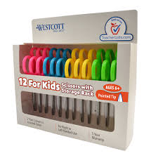 Orders placed by 11:00 am central time using second. Westcott School Left And Right Handed Kids Scissors 5 Pointed Pack Of 12 Assorted Colors