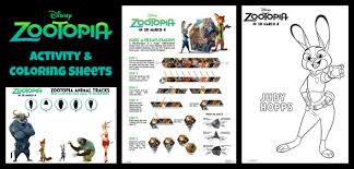 Select from 35655 printable crafts of cartoons, nature, animals, bible and many more. New Clips Activity Sheets For Disney Animation S Zootopia Zootopia Maryland Momma S Rambles