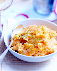 Puree De Pommes De Terre Et Patates Douces Pour 6 Personnes Recettes Elle Recette Puree Pomme De Terre Puree Patate Douce Puree De Pomme