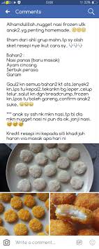Malam bunda, sekarang bunda dapat membuat resep nugget ayam keju homemade dengan 14 bahan dan 8 tahapan. Resepi Nugget Ayam Tanpa Telur Resepi Merory Sedap Betul