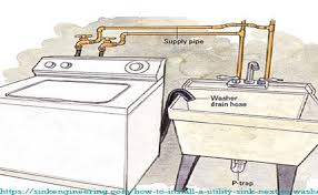 7 Steps To Install A Utility Sink Next To Washer