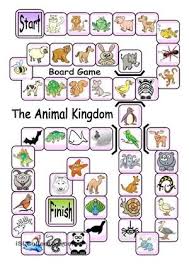 Animal Naming Game Permainan Papan Bahasa Inggris Papan