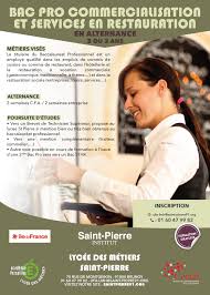 Bac Pro Commercialisation Et Services En Restauration En Alternance Saint Pierre Institut