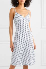 Blue Striped Pique Dress Michael Michael Kors In 2020 Fashion Dresses Michael Kors Dresses