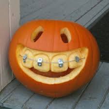 Brace Face Pumpkin Halloween Kurbis Halloween Gartendekoration