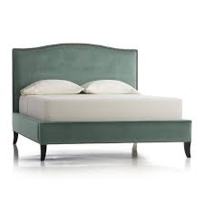 colette queen kadife yatak yatak odasi mobilya crate and barrel