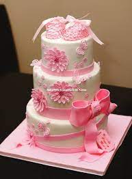 Flowers And Butterflies Butterfly Baby Shower Cake Baby Shower Cakes Pink Baby Shower Cake
