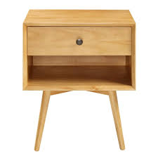 It adds elegance and drama to your dining room, living room, foyer, kitchen. Mid Century 1 Drawer Solid Wood Nightstand Light Oak Pier 1