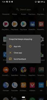 Once you close the snapchat app in the multitasking mode, ios will clear cache data automatically. My Snapchat Is Crashing Since The Pie Update Oneplus Community