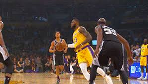 Anytime you fall, stay down. Nba Gifstory Lebron James And Josh Hart Los Angeles Lakers