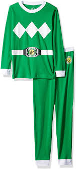Amazon Com Power Ranger Boys Big Pajama Set Green 10 Clothing