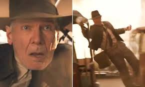 Indiana Jones leaps off speeding car as he attempts to evade gun-wielding  foe
